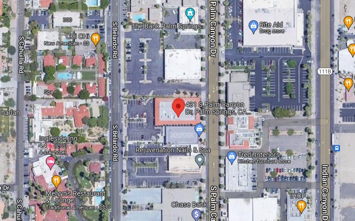 431 S Palm Canyon Dr,Palm Springs,CA,92262,US Palm Springs,CA